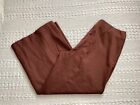 Chico’s Slimming Pull On Wide Leg Ponte Knit Crop Pants Coffee Brown 2.5T (14T)