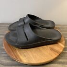 OOFOS OOahh Sport Flex Slide Recovery Sandals Black Mens Size 10 Shoes