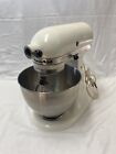 KitchenAid Classic Mixer K45SS Tilt Head Stand Mixer Bowl w/whisk TESTED WORKS