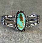OLD Vintage Native American  Navajo Turquoise  Sterling silver Bracelet