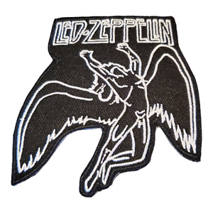 Led Zeppelin Logo Patch Embroidered Sew Iron On Rock Band Music Applique New