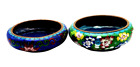2 Antique Chinese Cloisonné Bowls Ashtrays or Trinket Dishes 1900s