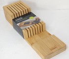 Joseph Bamboo Drawer Store Kitchen Drawer Organizer Tray for Knives 85169