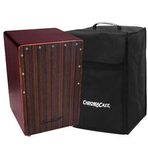 New Listing Ebony Cajon, Compact Size with Carry Bag