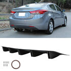 For Hyundai Elantra Rear Diffuser 5 Fins Bumper Splitter Chin Spoiler Lower Lip (For: 2012 Hyundai Elantra)