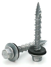#10 Hex Washer Head Roofing Screws Mechanical Galvanized | Unpainted Finish