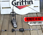 Remote Hi Hat Cymbal Stand - GRIFFIN Auxiliary Cable Foot Pedal Drum High HiHat