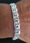 925 sterling silver bracelet / esclava de plata 925  41.5grams, 8.5