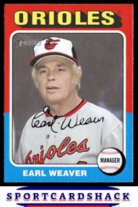 Earl Weaver 2024 Topps Heritage #153 Baltimore Orioles Manager