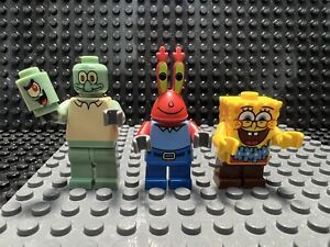 lego spongebob squarepants minifigures Lot. Mr Krabs Squidward