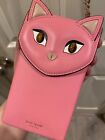 Kate Spade Pink Cat Phone Crossbody Purse Bag excellent condition barely used