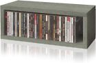 Way Basics Media Storage CD Rack Stackable Organizer Holds 40 CDs (Grey) NEW US
