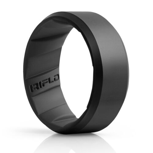 Tactical Silicone Wedding Ring, Black Silicone Ring, Mens Rubber Ring, Mans Ring