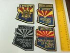 Arizona Law Enforcement State patches 4 piece set. All new.Full size