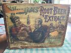 Antique Williams Root Beer Extract Advertising Wood Box