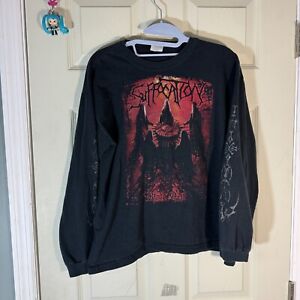 VTG Suffocation  Blood Oath Band Long Sleeve Shirt sz L  Brutal Death Metal