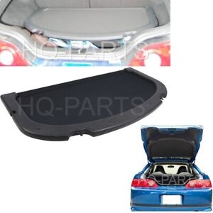 For 02-06 Acura RSX OE Style Rear Trunk Security Shield Cargo Cover Black (For: Acura RSX)