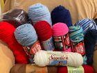 6+ pounds of acrylic yarn lot ast colors Lion brand, red heart, I love this yarn