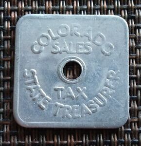 COLORADO SALES TAX STATE TREASURER VINTAGE ONE FIFTH CENT SERIES A-35 TOKEN COIN