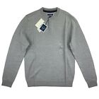 Club Room Mens Merino Blend Solid Henley Pullover Sweater Gray S