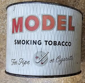 RARE VINTAGE MODEL SMOKING TOBACCO TIN