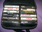 ROCK Cassette Tapes: Lot of 10 RUSH,GENESIS,COLLINS & CARRYING CASE