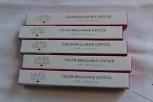 Laura Geller Color Brilliance Lustrous Lipstick - Flirt - Lot of 5 - New!