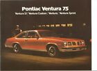 Original 1975 Pontiac Ventura dealer sales brochure