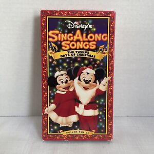 Disney's Sing Along Songs - The Twelve Days of Christmas (VHS, 1997) Vol 12