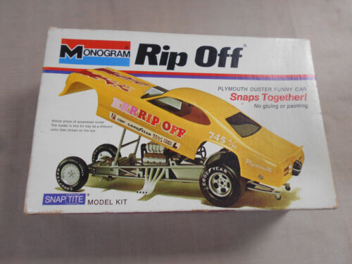 Monogram Rip Off Plymouth Duster Funny Car Snap Kit From 1972 1/32