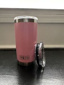 New ListingYETI Rambler 20oz Vacuum Insulated Tumbler with MagSlider Lid - Power Pink 2 lid