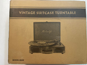 NEW Retrolife Vinyl Record Player 3 Speed Suitcase Portable Turntable  R609