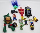 Junk Drawer Lot of Boy Toys Action Figures Minions TMNT Mario Bros +