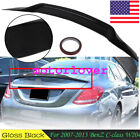 CARBON COLOR DUCKBILL TRUNK SPOILER WING FOR 07-13 MERCEDES BENZ W204 C250 C300