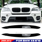 For BMW X5 E70 2008-2013 Gloss Black Add-On Headlight Eye Lid Eyebrow Trim Cover (For: 2009 BMW X5)