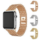 For Apple Watch Series 9 8 7-1 Ultra 2 1 45/49mm Watchband Luxury Beads Steel