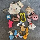 Rabbit, Bunny - Junk Drawer Lot - Little Animals, Toys & Trinkets