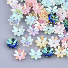 50x Resin Flower Beads End Caps Jewelry Findings DIY Crafts Jewelry Findings
