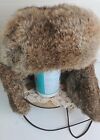 Mad Bomber XXL RUSSIAN Trapper Hat 100%Rabbit Fur. Ear Flaps EXTREME Cold  Cap