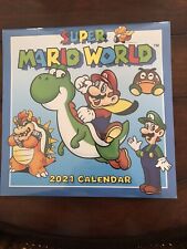 Super Mario World 2021 Wall Calendar New Sealed 12