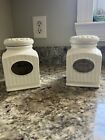 New ListingFarmhouse Sugar Canister Jar Lace Lattice Top Classic French Chic Home