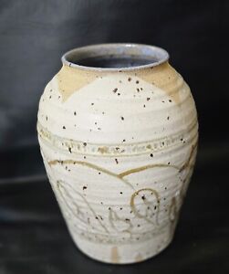 New ListingStudio Pottery David Voorhees Vintage Jar Glazed.