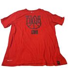 Nike Chi Shirt Men's XL Dri-Fit Chicago Bulls Red Athletic Cut NBA Basketball