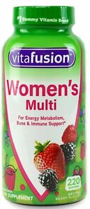 Vitafusion Women’s Multivitamin Gummies 220 ct.  Exp 01/2025