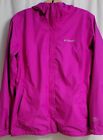 Columbia Omni Tech Waterproof Rain Jacket In Magenta Women's XL (H15)