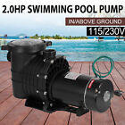 Hayward 2 HP Swimming Pool Pump In/Above Ground Motor w/Strainer Basket 115-230V