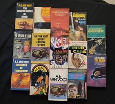 A.E. Van Vogt Lot of 14 Vintage Sci-fi Fantasy Paperbacks 50's, 60's, & 70's Era