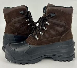 Tamarack Live River Snow 3M 200g Thinsulate Boot Sz 10 Brown Leather L6-LP Men’s