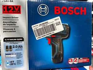 Bosch PS41-2A 12V MAX Li-Ion Cordless Impact Driver Kit (2 Ah) New