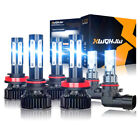 Para For Toyota Tundra 2007-2013 Faros LED Hi/Low Beam + Kit de luces antiniebla